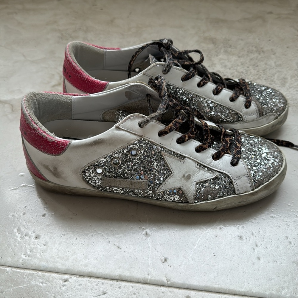 Golden goose superstar glitter and leopard - Picture 3 of 8